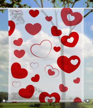Scheibenhänger Love red  - rechteckig, Beschw.